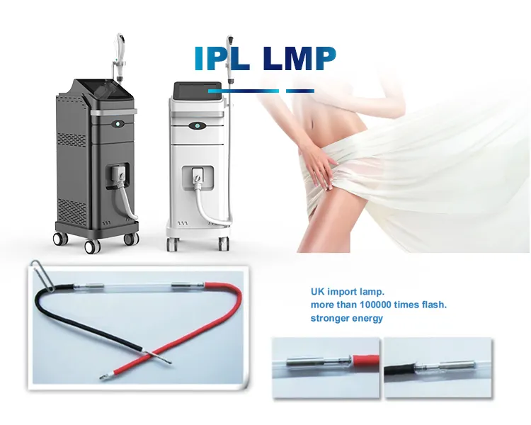 أحدث تقنية إزالة الشعر بالليزر رأسيًا تقنية التبريد بالثلج المتقدمة معدات صالون التجميل IIPL Depilacion