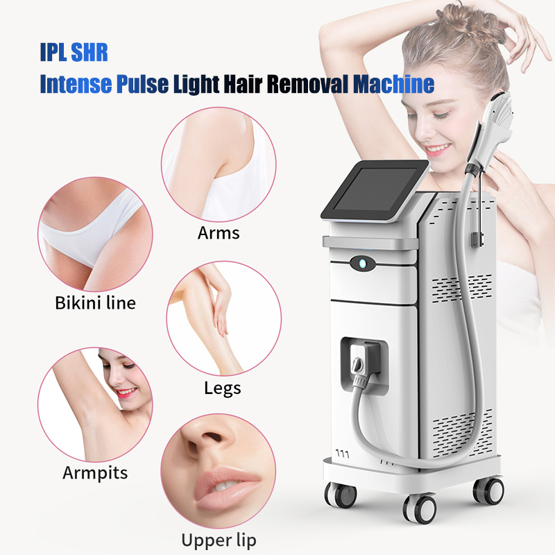 أحدث تقنية إزالة الشعر بالليزر رأسيًا تقنية التبريد بالثلج المتقدمة معدات صالون التجميل IIPL Depilacion