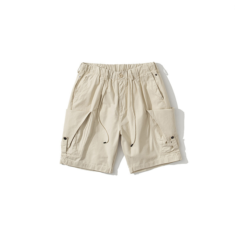 2025 Men's Summer 100% Cotton Cargo Work Wear Shorts Outerwear Loose Baggy Cargo Pants Casual Sport Shorts