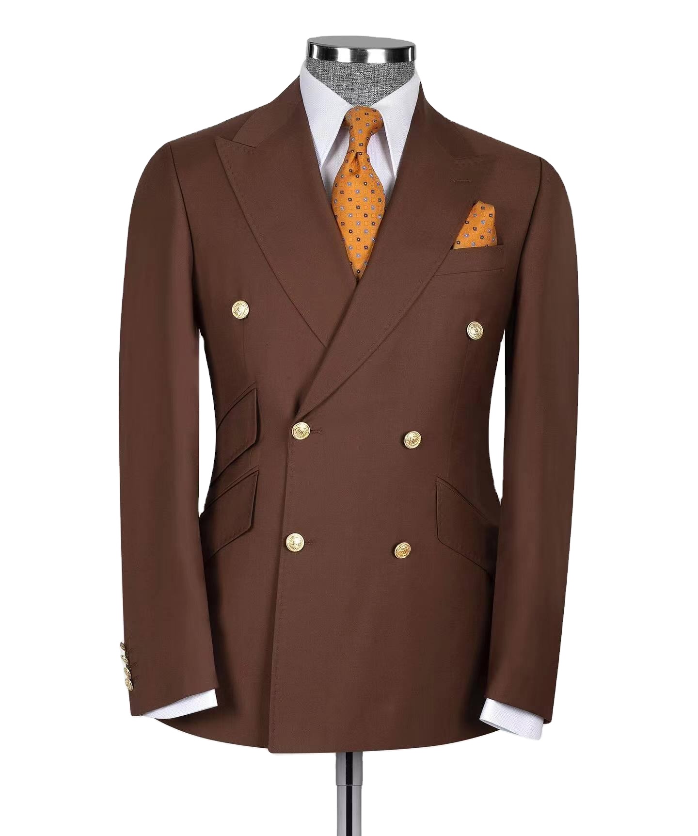 Custom Men's 2 Piece Classic Fit 2 Button Suit Jacket Office Dress Blazer &amp; Pleated Pants Set 2026