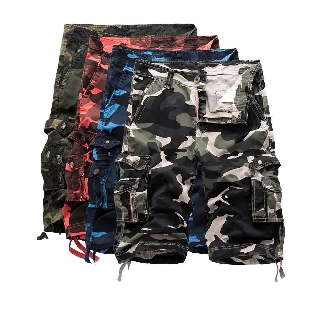 Summer Mens Cargo Track Pant Cargo Shorts Wholesale Mid Jogger Casual Trousers Multiple Pockets Hip Hop Sports Shorts for Men