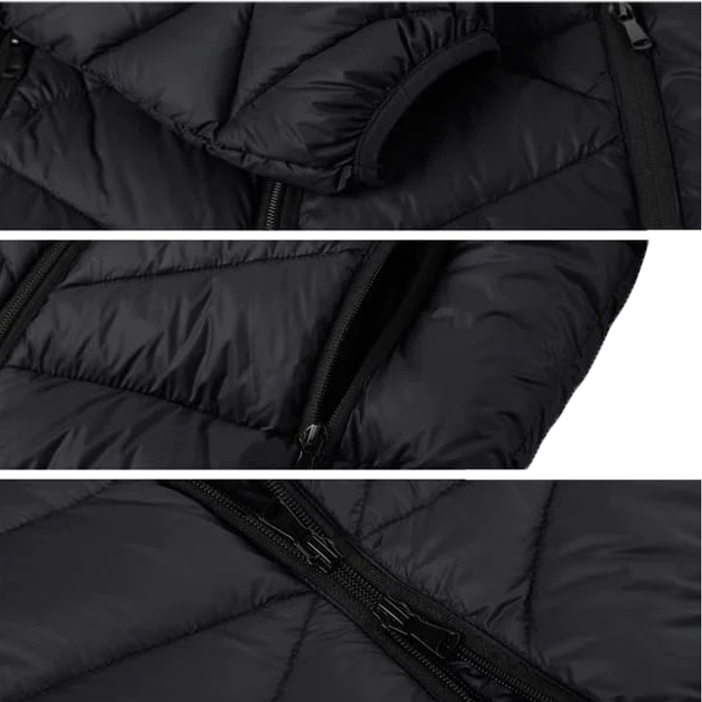 High Quality Palin Black Color Women Long Puffer Coat Customize Logo Breathable Fabric Cotton Filling Ultra Warm Parka Jacket