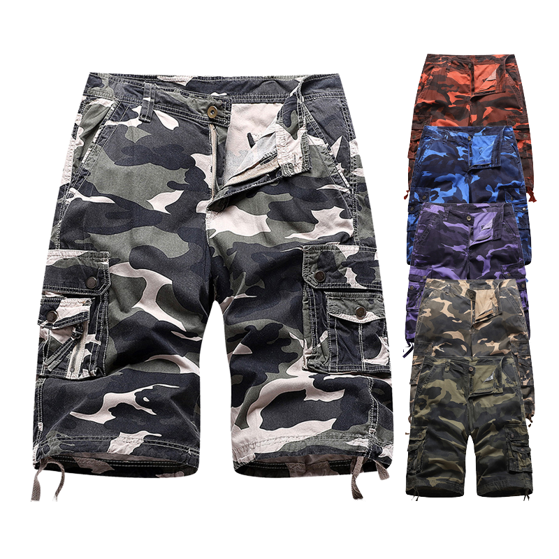 Summer Mens Cargo Track Pant Cargo Shorts Wholesale Mid Jogger Casual Trousers Multiple Pockets Hip Hop Sports Shorts for Men