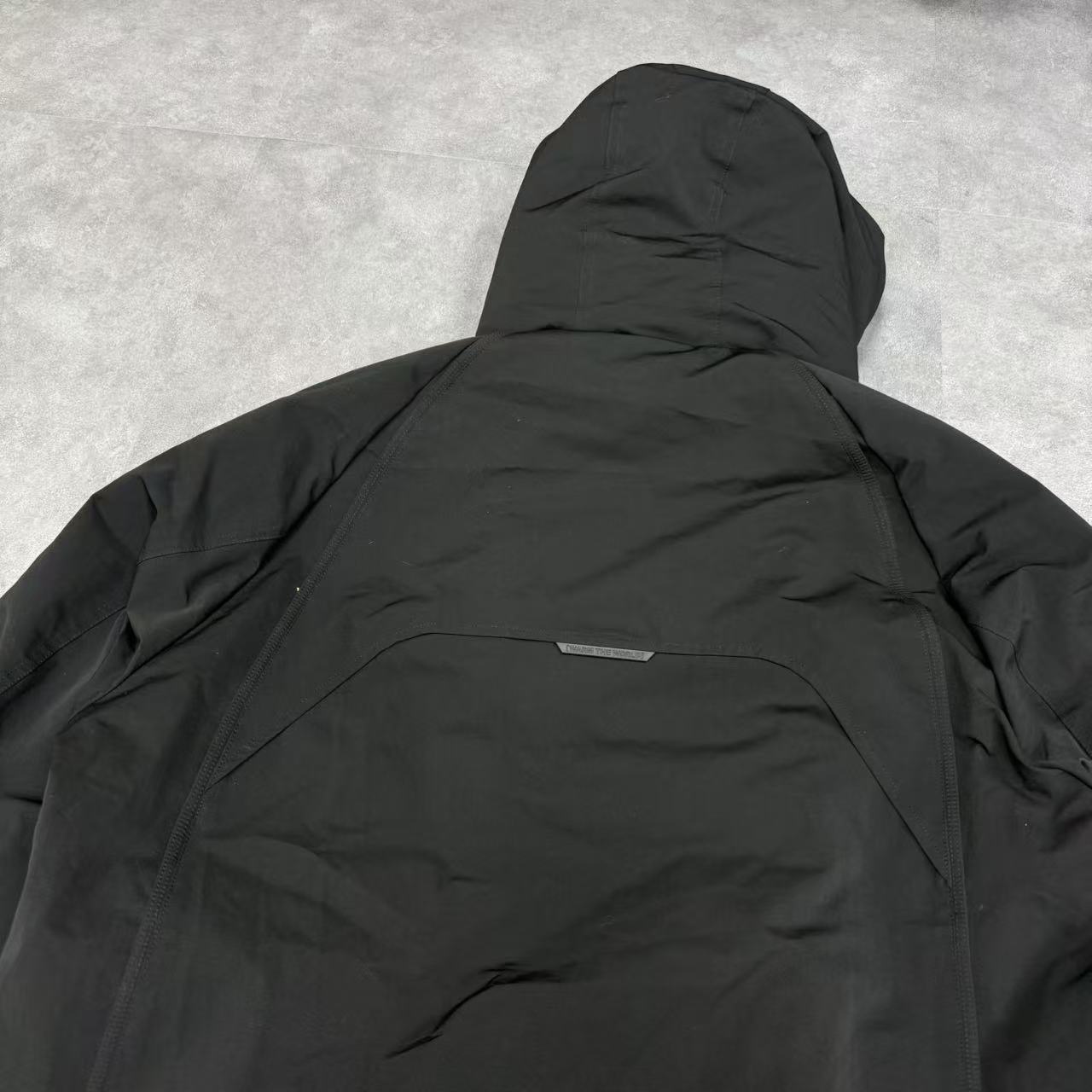 Men's Black Waterproof Hooded Parka Jacket Winter Outdoor Windproof Warm Puffer Coat