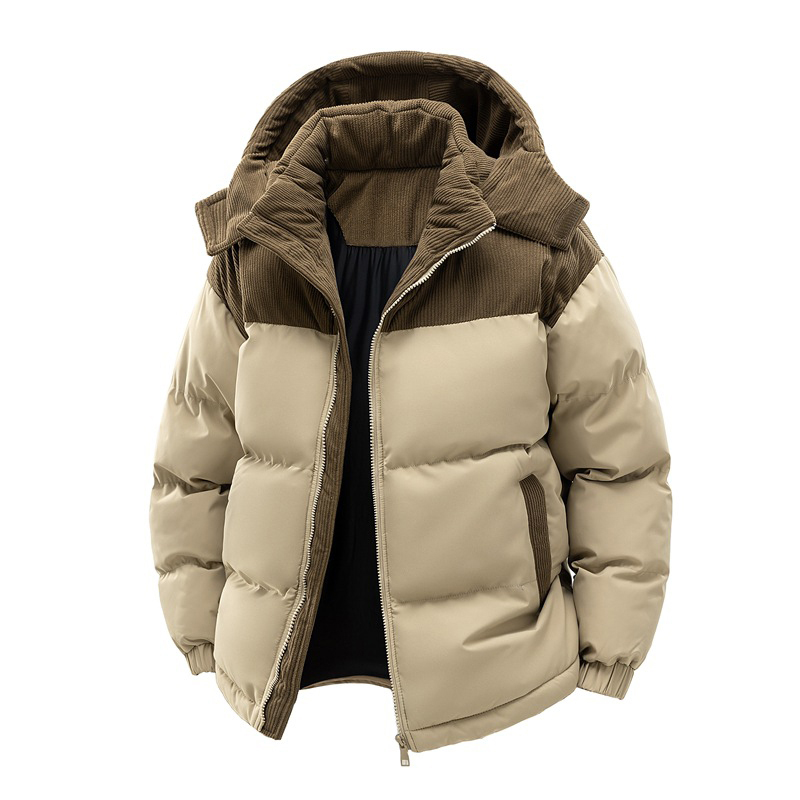 PASUXI Men Winter Warm Parka Puffer Jacket High Quality Thicken Waterproof Coat Custom Logo Hooded Outerwear Big Size S-3XL