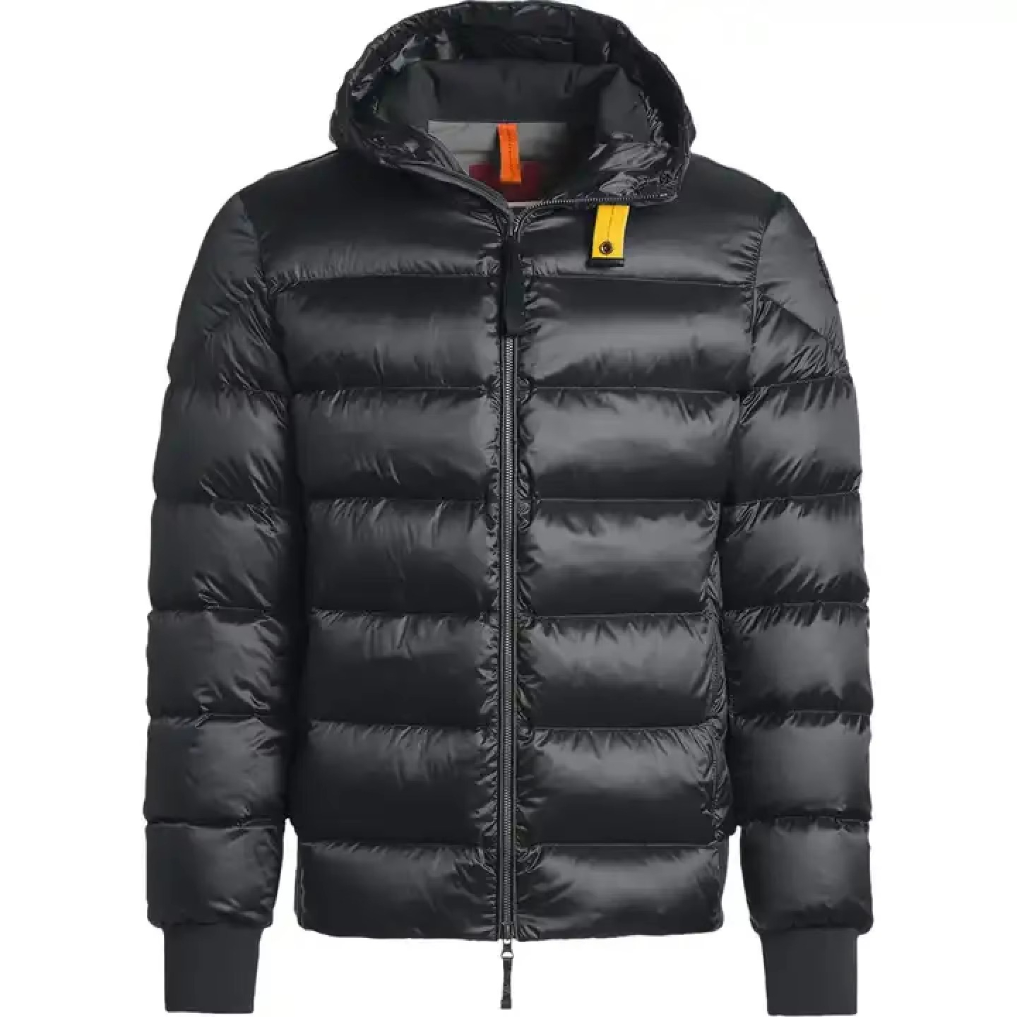 Men Women Unisex Puffer Jacket Shiny Parka Spring High Street Warm Winter Long Coat