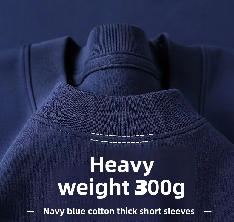 300gsm Drop Shoulder Graphic Heavyweight T-shirt Luxury Blank Heavy Cotton Streetwear Boxy Oversized Tshirts Mens Custom T Shirt