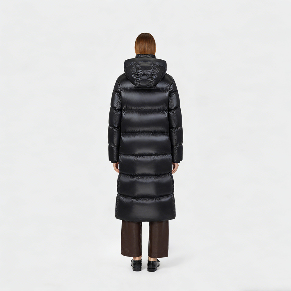 LOVEXUAN Full Certifications Manufacturers Women's Parkas Luxury Long Shiny Jacket Women Puffer Coats Eider Duck Down Jacket