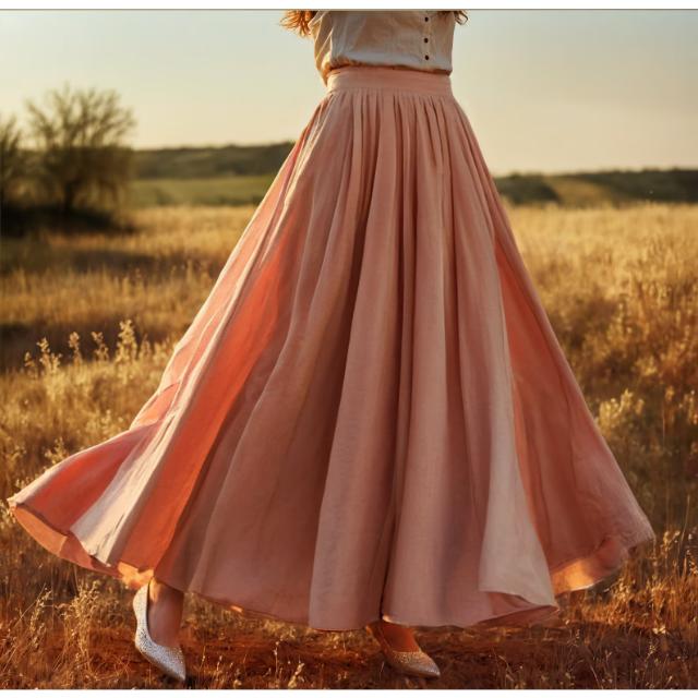 Soft Linen skirt women Casual Linen Skirt Linen Cotton Maxi skirt Midi Linen Skirt, Linen Long Skirt, Summer Boho Dress