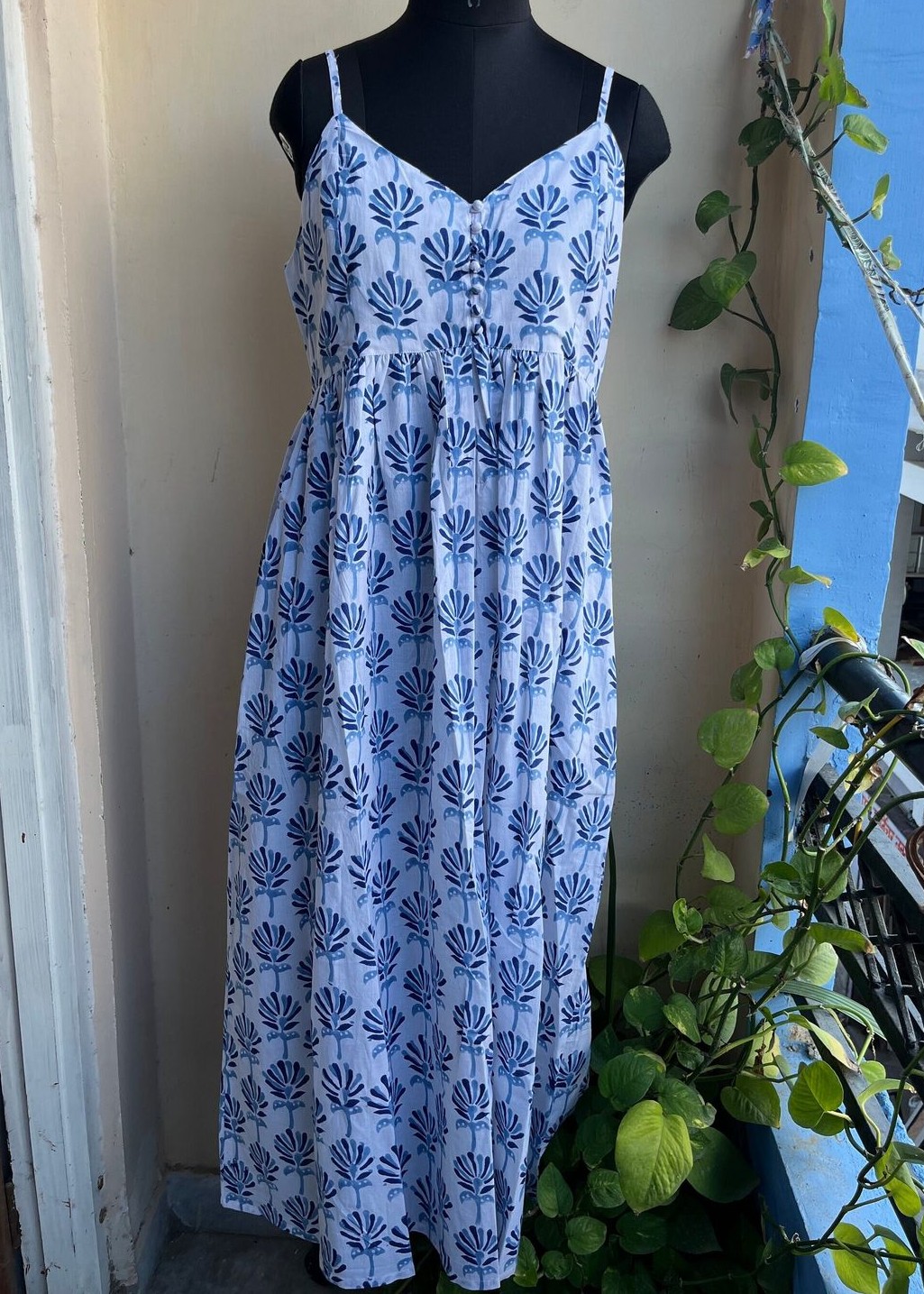 Women's soft cotton maxi dress