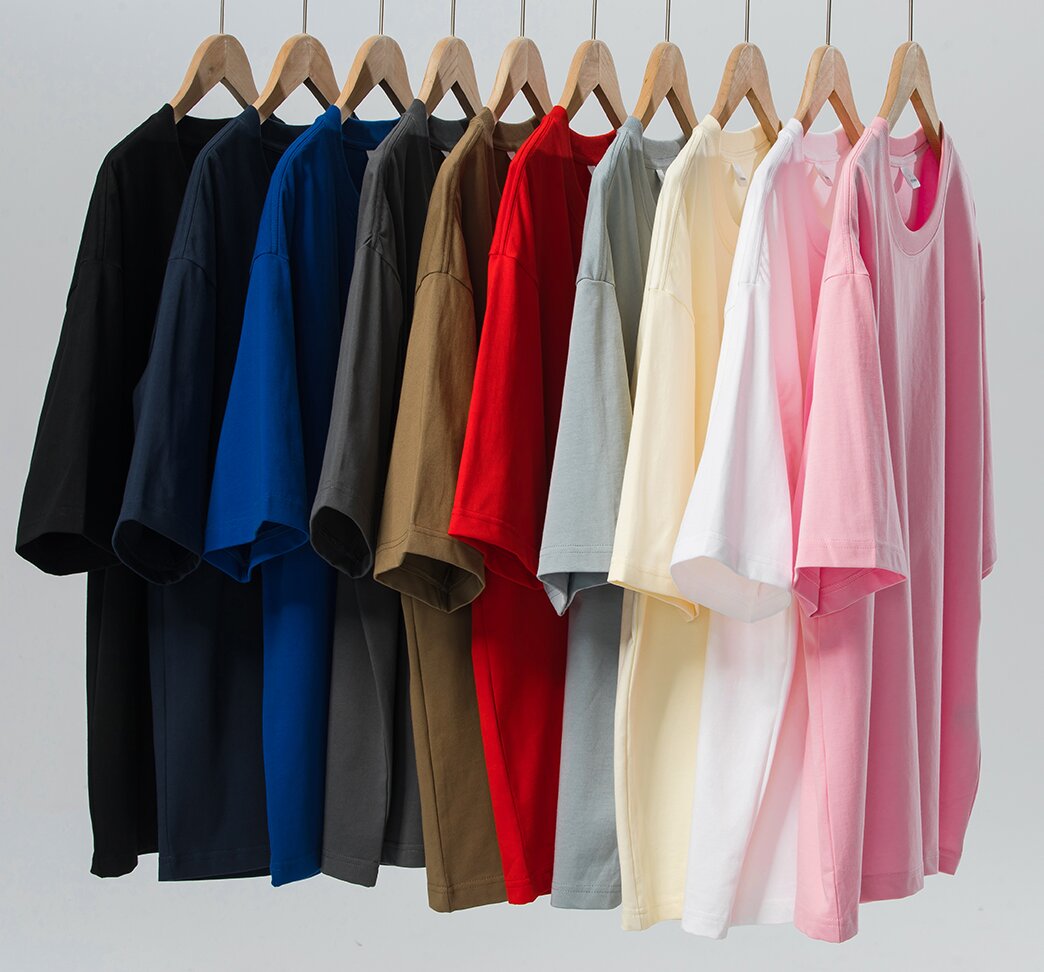 Custom logo Blank Hot Sale T-shirt Plain Mutil Color Graphic Tshirt High Quality Crew Neck Versatile Cotton T-shirts