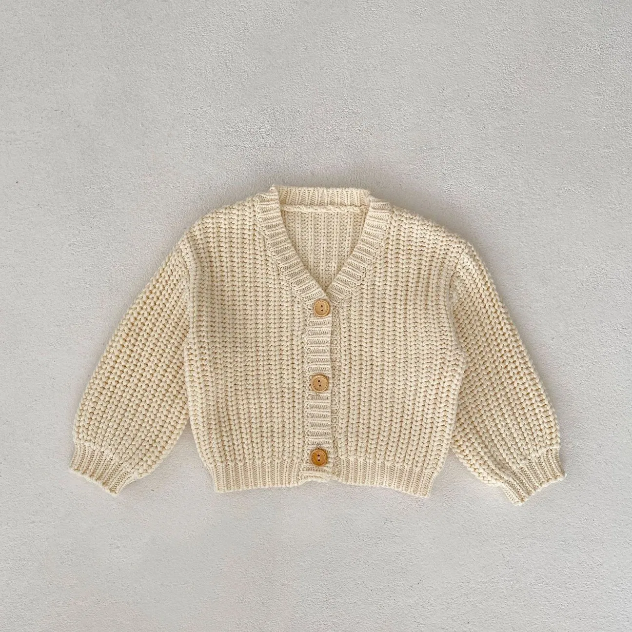 Autumn Baby Boys Girls Sweet Knitwear Cotton Knit Sweater Cardigan