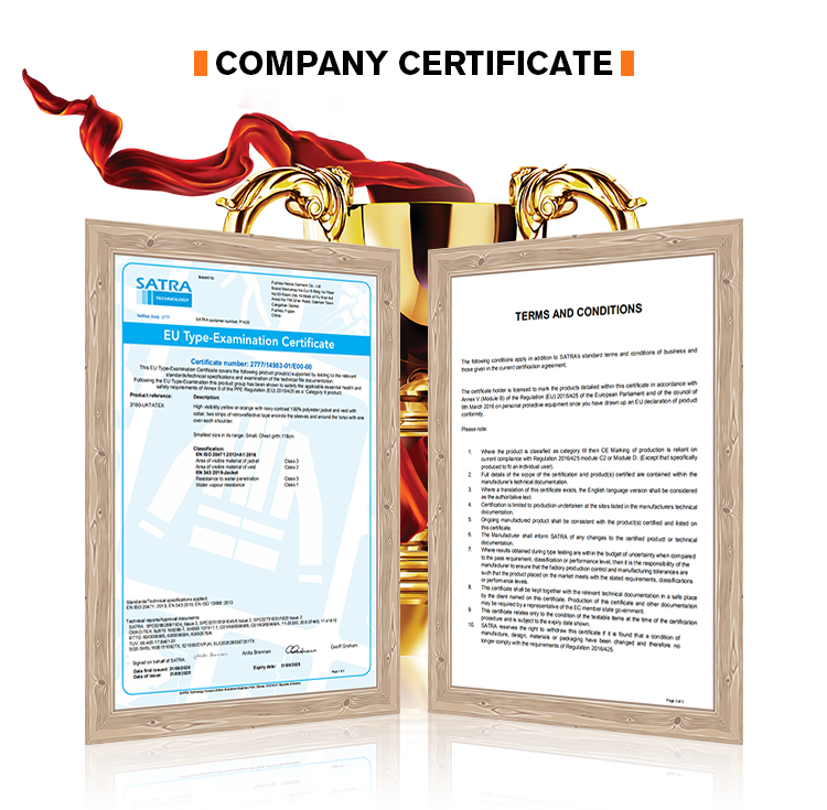 Quality and Compliance Certificates