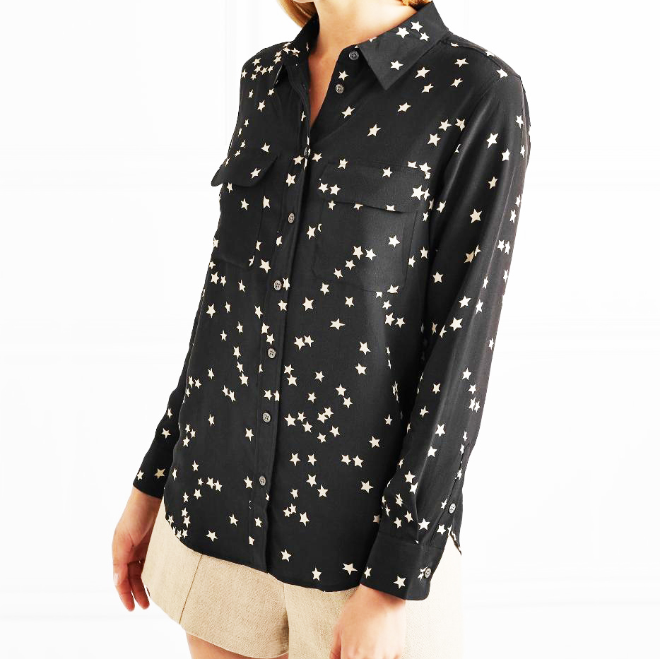 High Quality Women's Plus Size Chiffon Summer Button Long Sleeve Casual Vintage Blouses &amp; Shirts