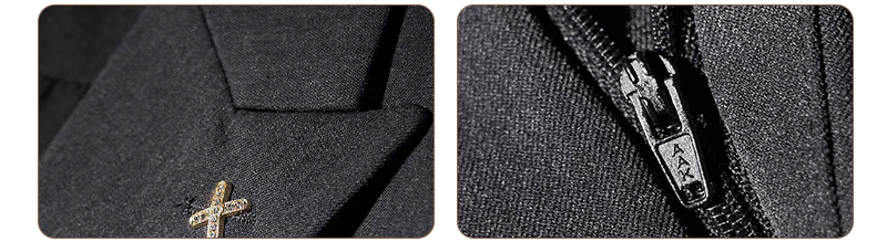 Lapel and Zipper Detail