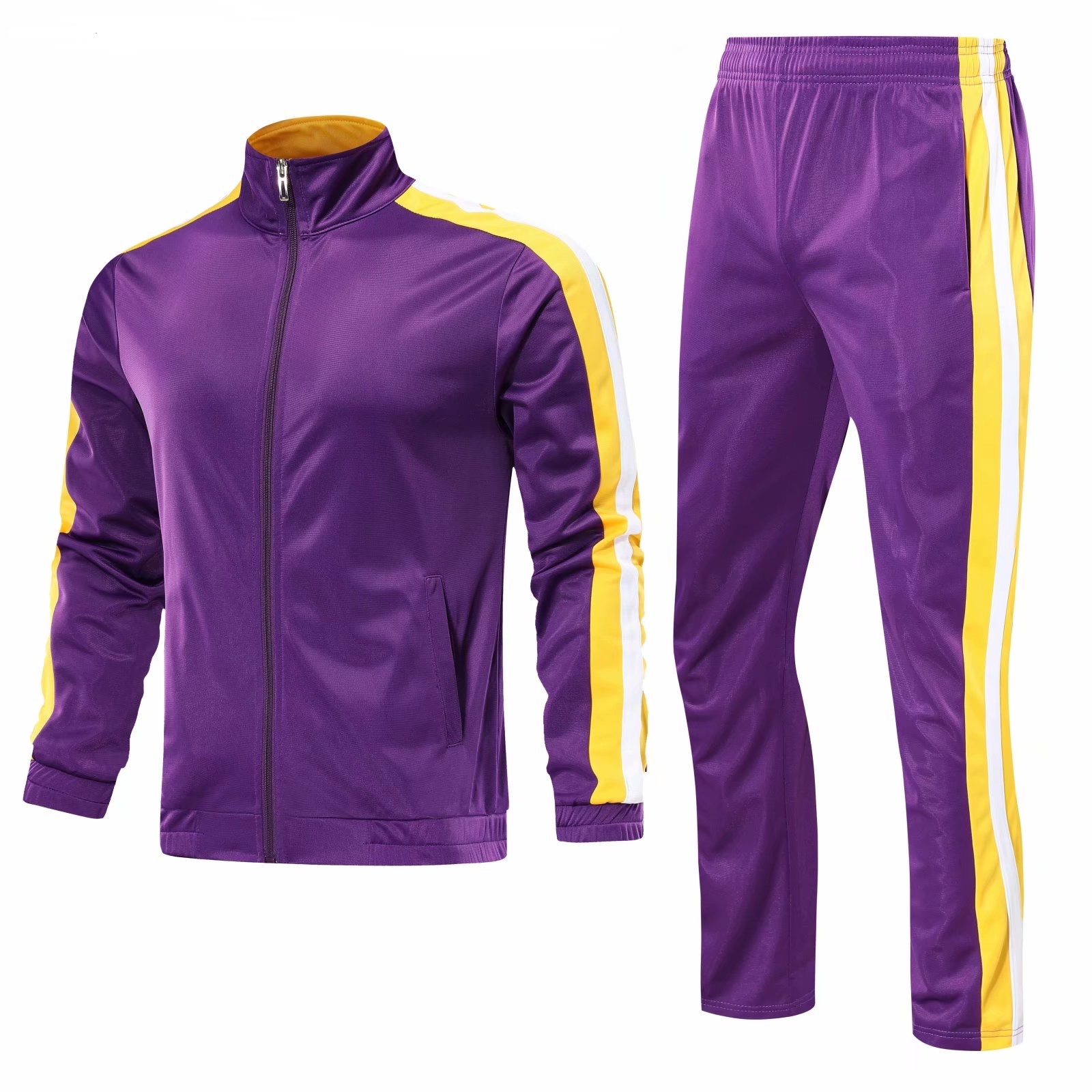 Custom Logo Gym Wear Breathable Men's Training Jogging Tracksuit 2-Piece Fitness Jogger Set Unisex Custom Tracksuit Outfit