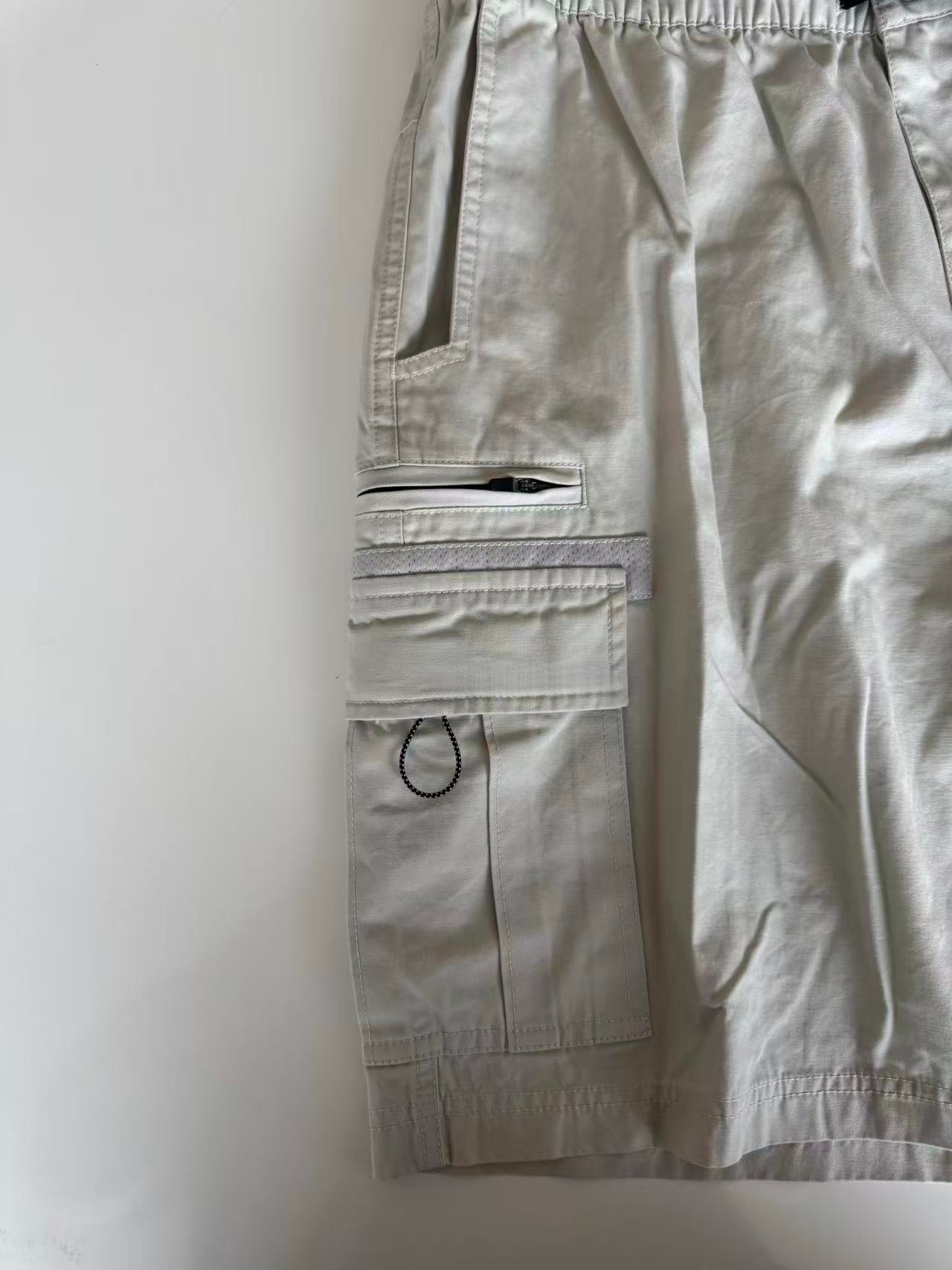 High Quality New Fashion Spandex/Cotton Canvas Fabric Stone Wash Knitted Solid Casual Elastic Waist Mid Chino Cargo Pants/Shorts