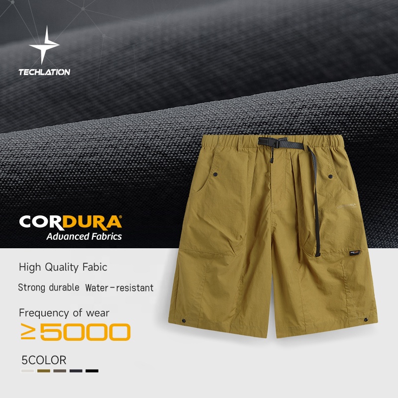 QUICKSHOW CORDURA Workwear Pants Fashion Cargo Shorts Outdoor Waist Belt Streetwear Custom Loge Hiking &amp; Jogger Shorts for Men