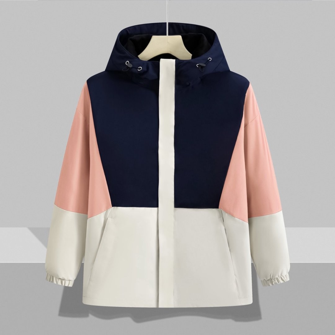 Custom Logo Print Men's Trench Coat with Long Sleeves Windproof and Waterproof Hiking Jacket Comfortable Overcoat