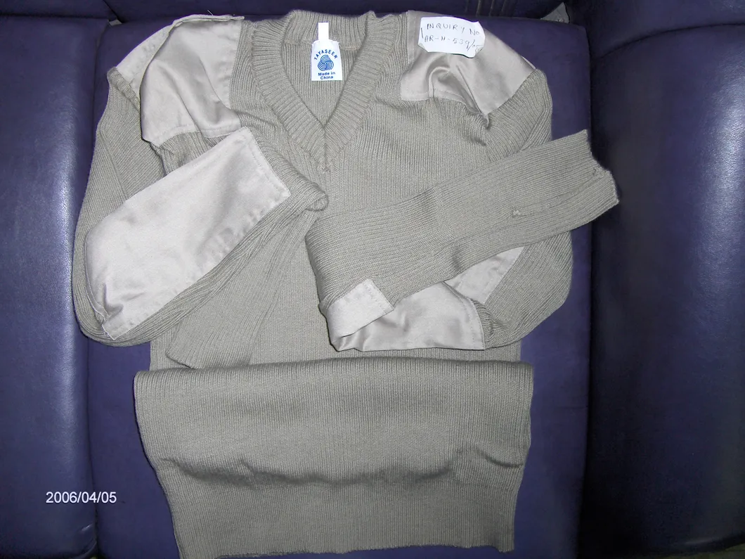 Navy Blue Cardigan-Od Green Jersey-Tactical Acrylic Pullover-Camouflage Wool Sweater