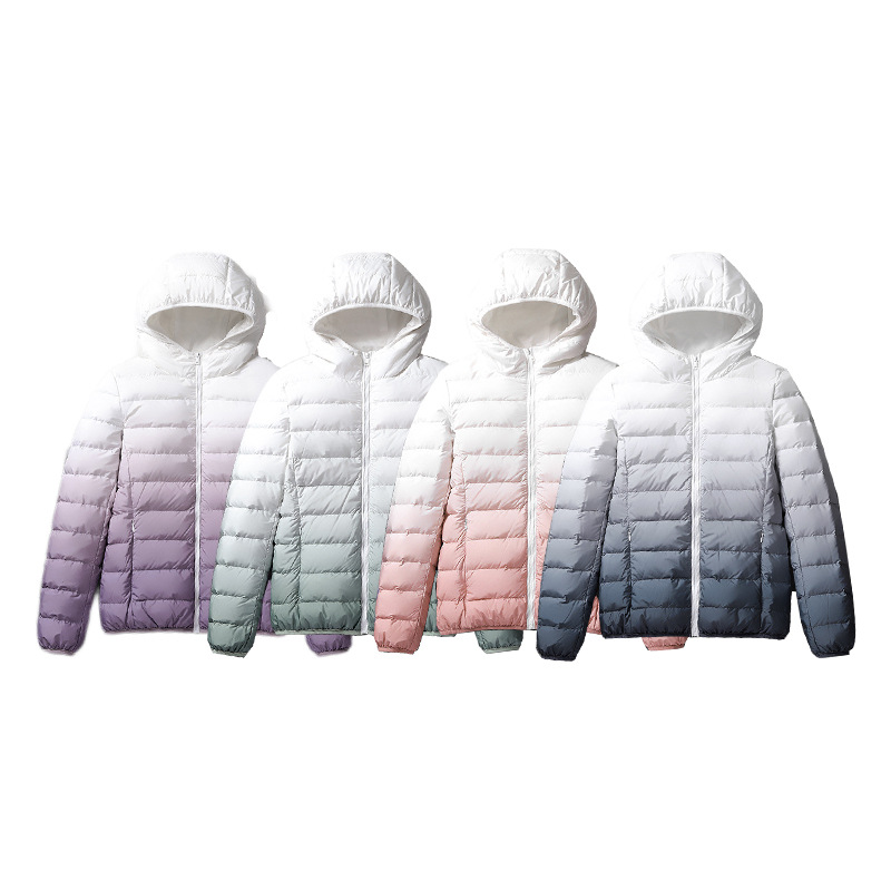 High Quality Custom Logo Down Puffer Jacket With Hooded Collar For Sports Puffer Jacket Custom Logo