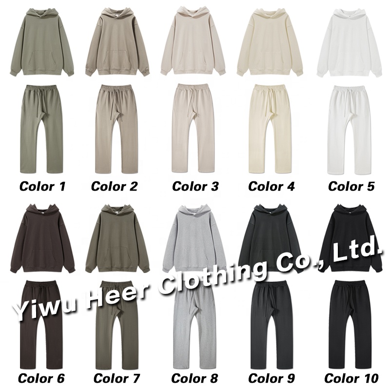 Wholesale Unisex Jogger Set Blank Custom Logo Track Suit Heavyweight Tracksuit for Men