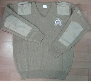 Navy Blue Cardigan-Od Green Jersey-Tactical Acrylic Pullover-Camouflage Wool Sweater