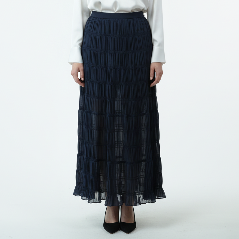 Textured Maxi Skirt