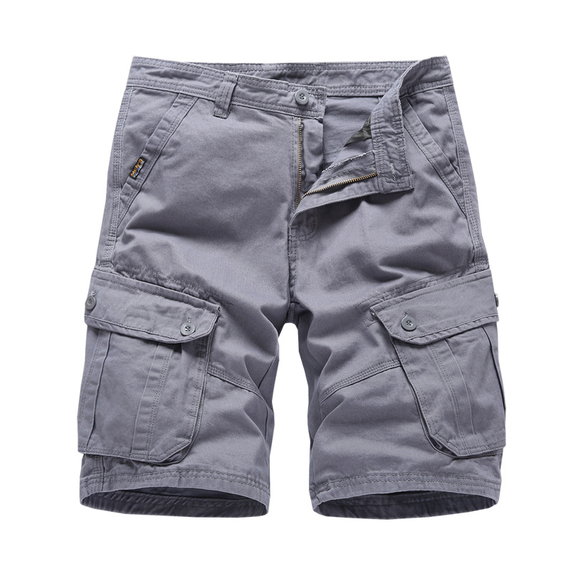 Men's Loose Cargo Pants Shorts Plain Solid Causal Plus Size Sweatpants With Pockets Shorts