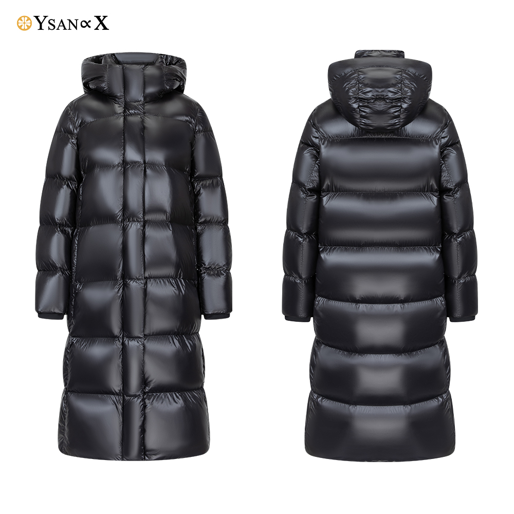 LOVEXUAN Full Certifications Manufacturers Women's Parkas Luxury Long Shiny Jacket Women Puffer Coats Eider Duck Down Jacket