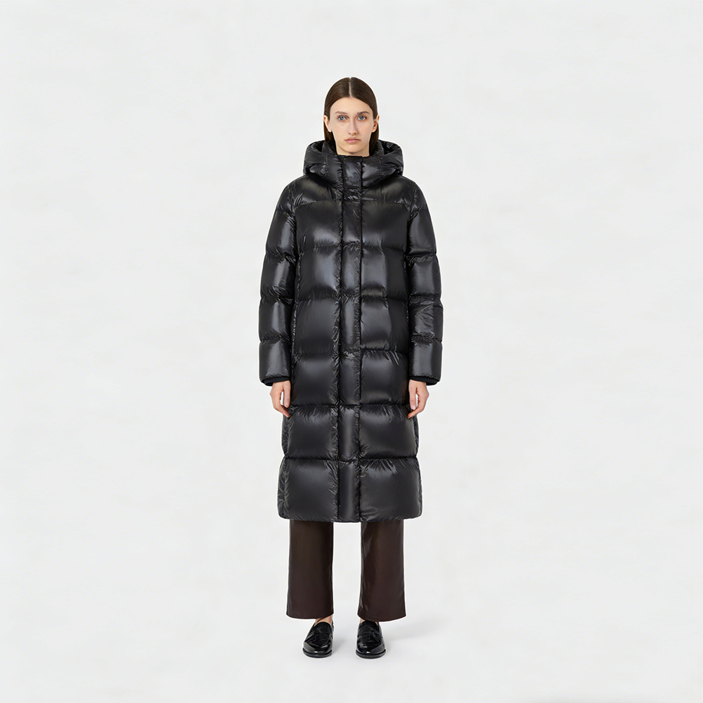 LOVEXUAN Full Certifications Manufacturers Women's Parkas Luxury Long Shiny Jacket Women Puffer Coats Eider Duck Down Jacket