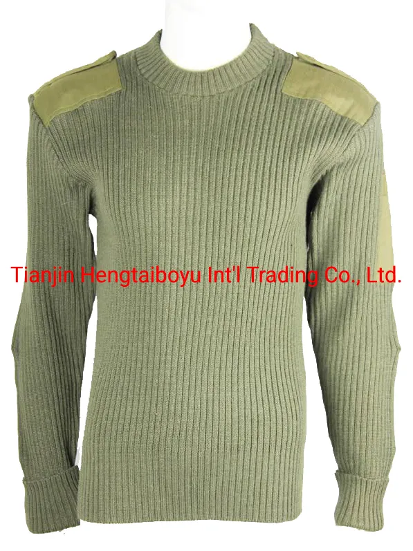 Navy Blue Cardigan-Od Green Jersey-Tactical Acrylic Pullover-Camouflage Wool Sweater