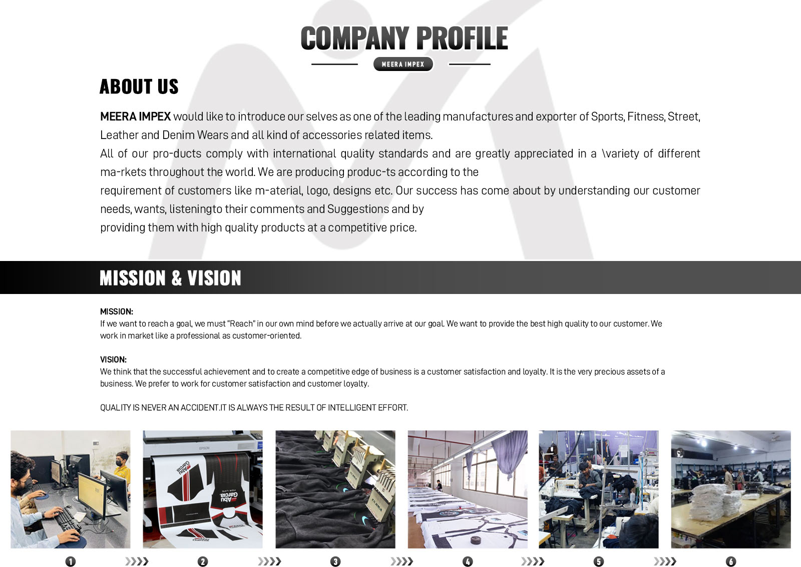 Workmanship Showcase