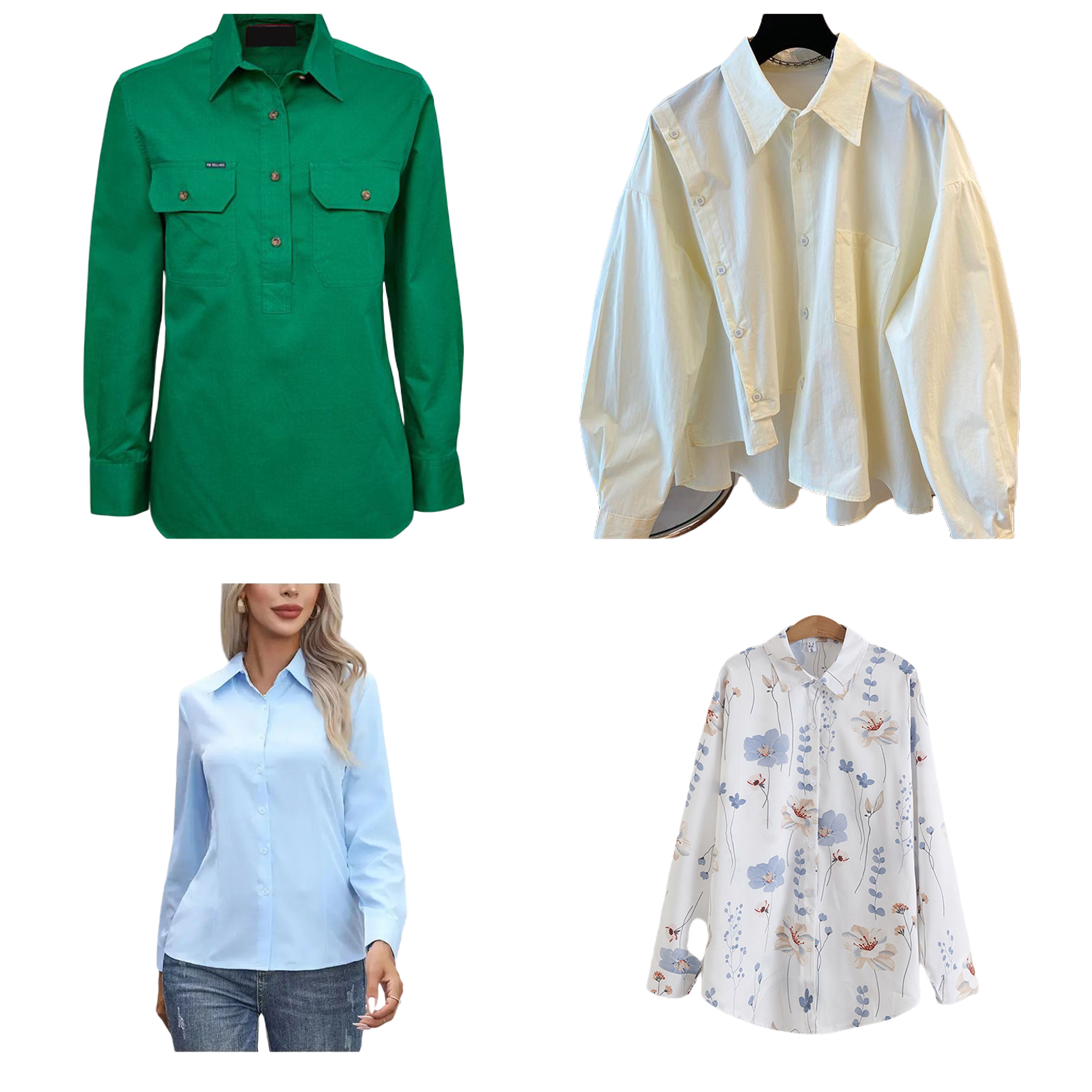 Women's Linen High Street Style Long Sleeve Button Blouse Casual Office Top Fashionable Skinny Fit Moisture Wicking