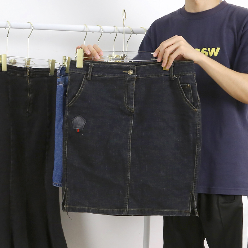 Women's Jeans Skirt Women Denim Midi Maxi Skirt Casual Friperie Woman Denim Skirt Second Hand Shorts