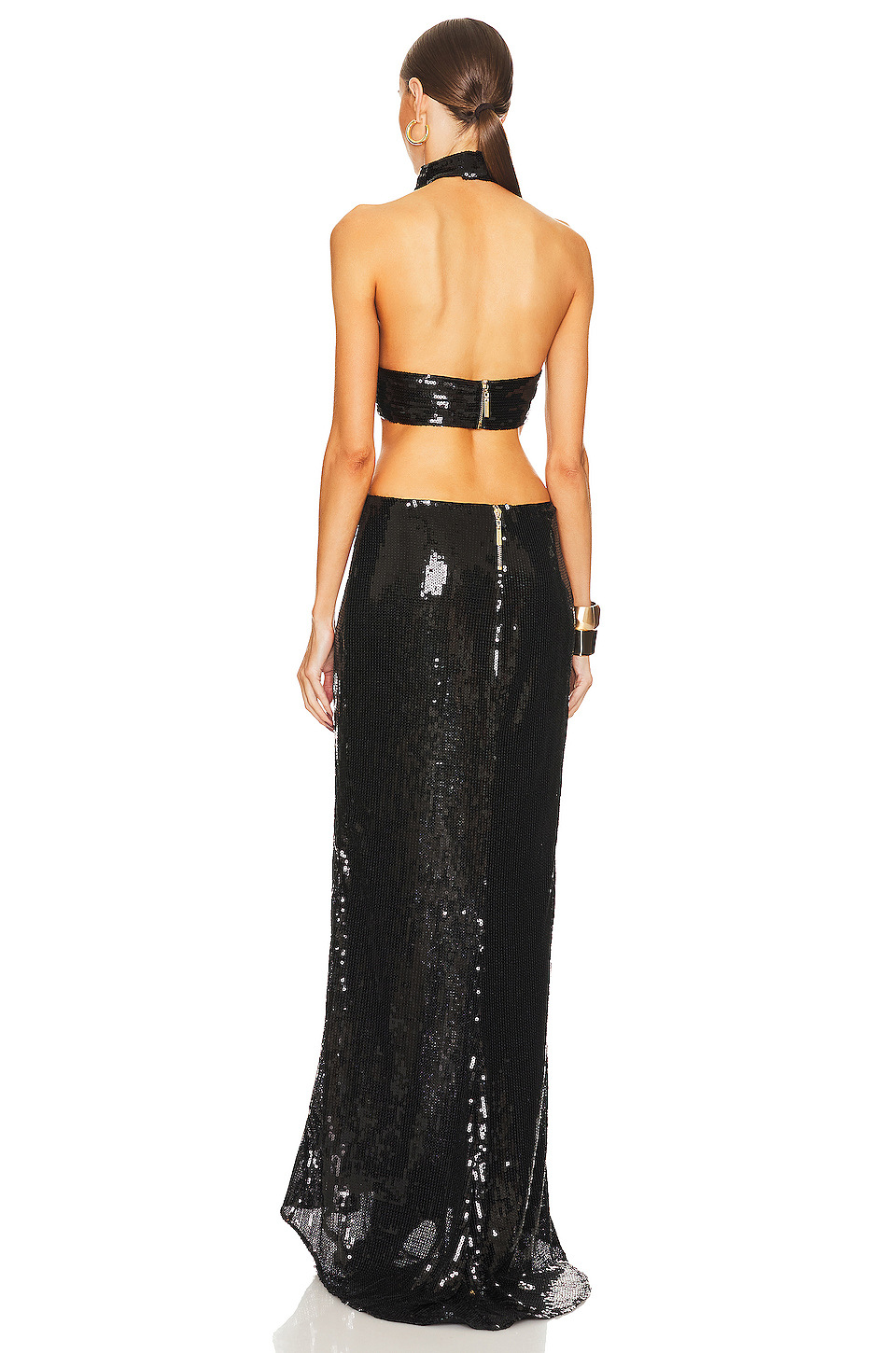 Hot Sale Luxury Dinner Cocktail Dress Sexy Straight Embroidered Sequin Long Natural Waist Solid Pattern Vintage Eco-Friendly