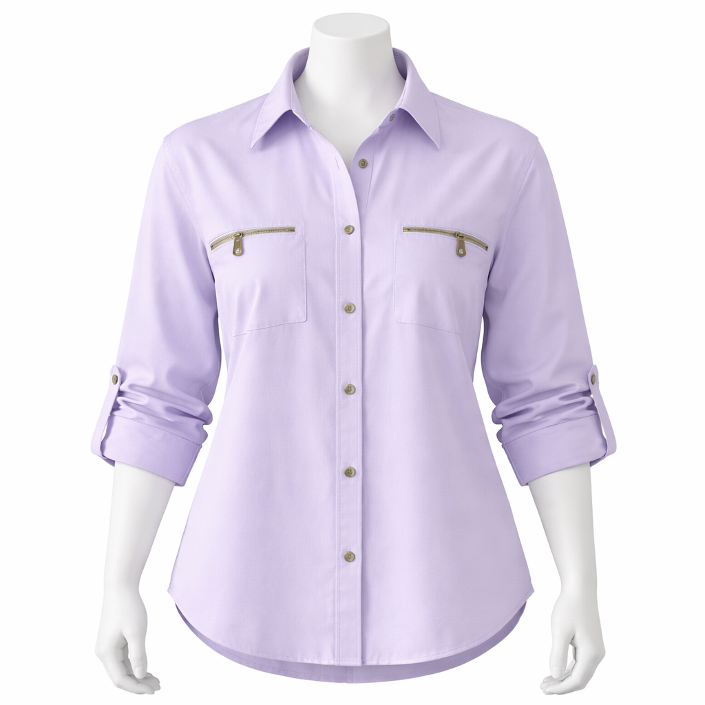 Women Modern Fashion Striped Cotton Satin Oversized Shirt Relaxed Fit Long Sleeve Button Down Blouse