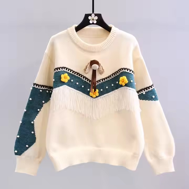 2026 Winter Cardigan Solid Color Women's Temperament Fashionable Sweater Knitted Sweater