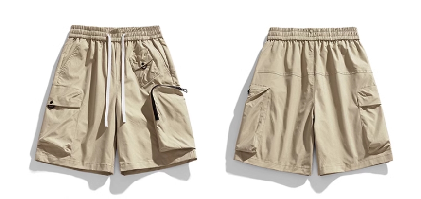 Cargo Pocket Pants Vintage Shorts Custom Logo for Men Jogger Gym Outdoor Oversized Cotton Casual Loose Summer