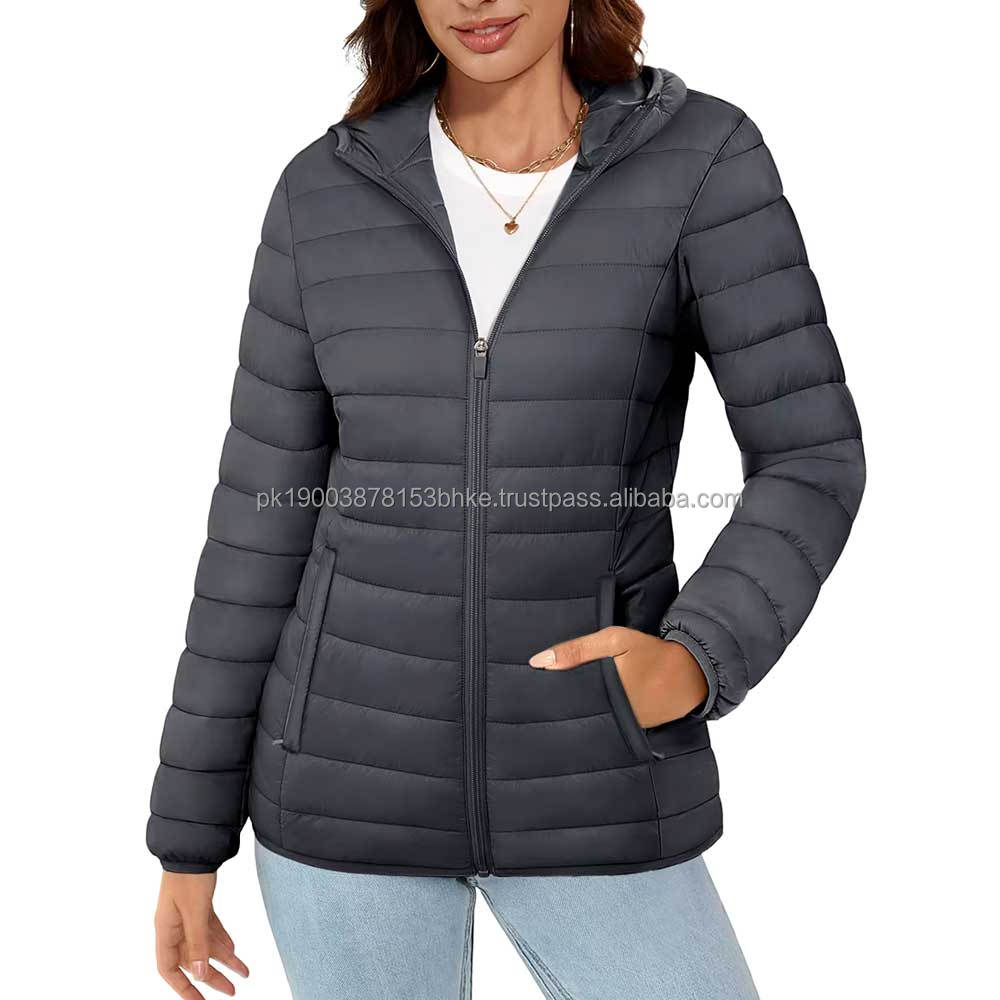 Custom Thick Cotton Packed Winter Jacket Women Down Puffer Jacket Parka Down Jacket Rainproof Windproof