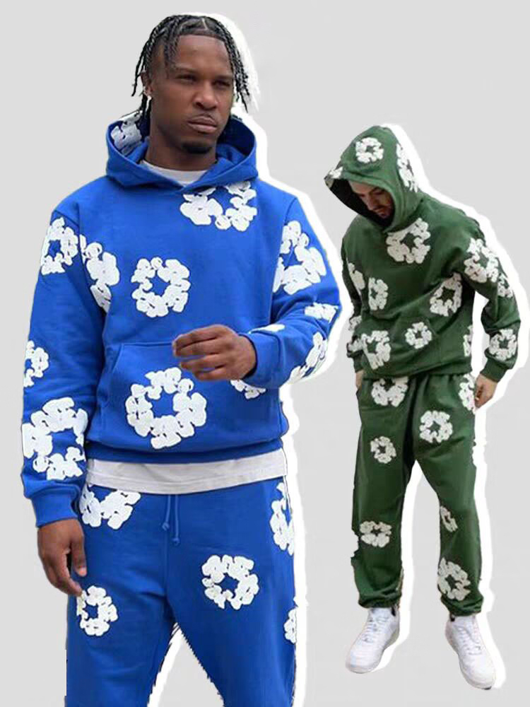 Green Hoodie Trendy Streetwear Essential Cotton Sweatshirt