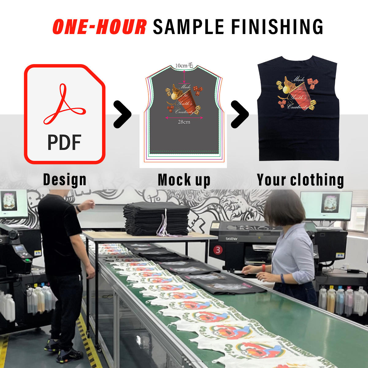 Custom Graphic T-shirt Men's Tshirt Streetwear Oversized Crop Drop Shoulder Heavyweight Vintage Acid Wash t Shirt for Men