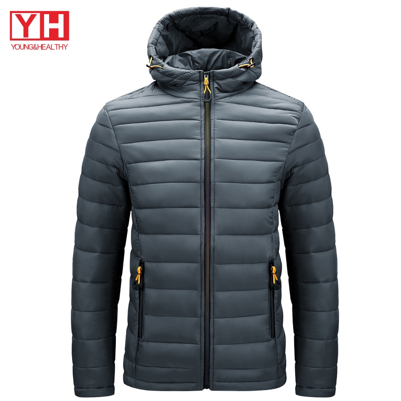 Wholesale Winter Bubble Puffer Jacket M-4XL Shiny Thick Quilted Hoodies Bubble Coat Men