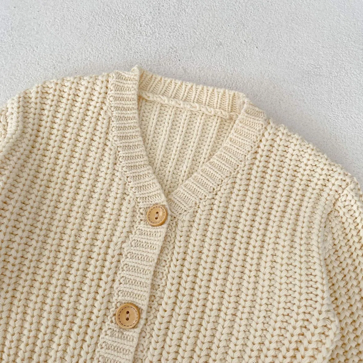 Autumn Baby Boys Girls Sweet Knitwear Cotton Knit Sweater Cardigan