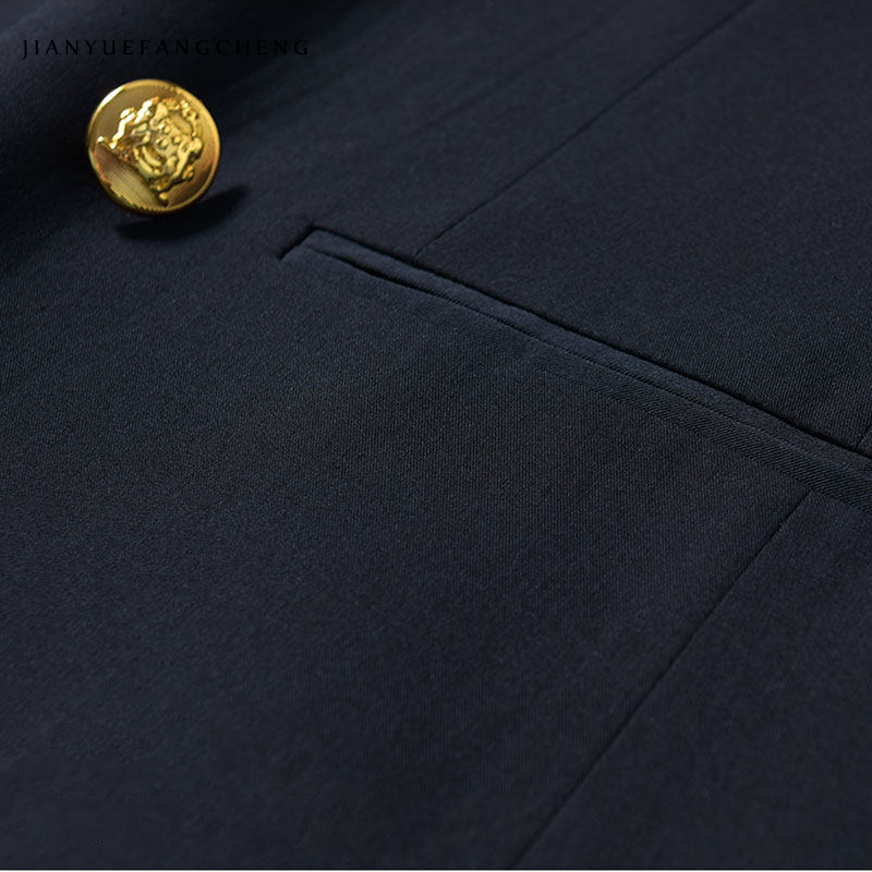 OEM&ODM Classic Minimal Double Breasted Notched Collar Oversized Fit Office Lady Formal Business Wear Women Blazer Suit Jacket