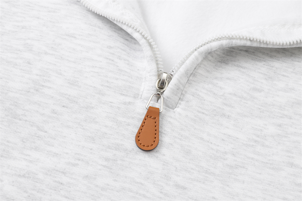 2026 Autumn Pullover Embroidery Stand Collar Half Zipper Fleece New Hoodie Sweatshirt Youth Fashion Brand Loose Sports Shirt