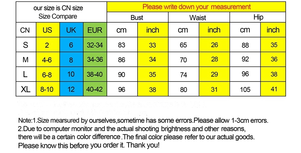 Product Size Guide