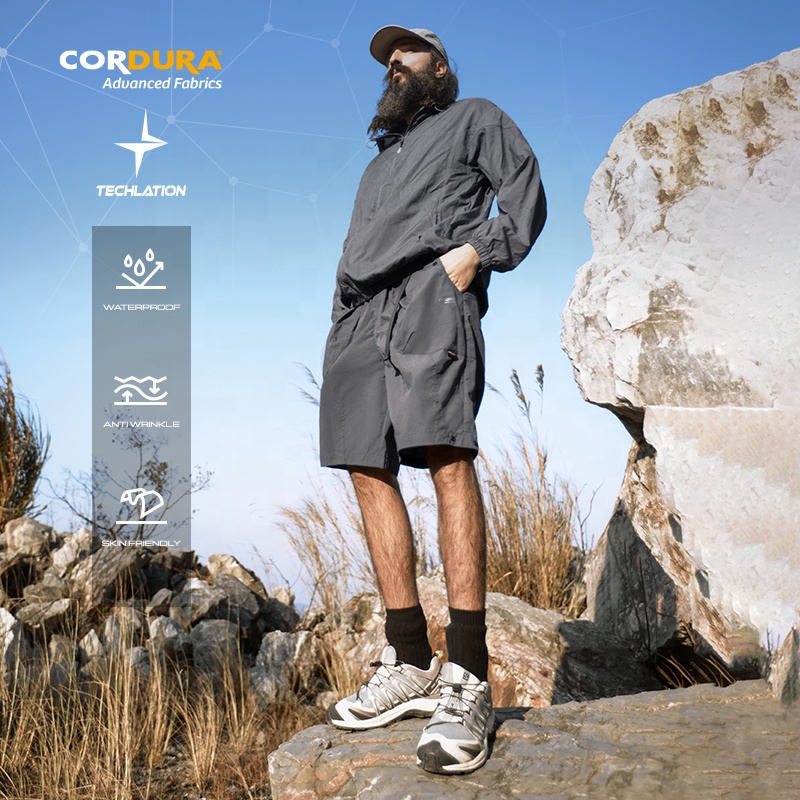 QUICKSHOW CORDURA Workwear Pants Fashion Cargo Shorts Outdoor Waist Belt Streetwear Custom Loge Hiking &amp; Jogger Shorts for Men