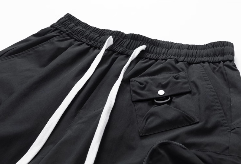 Cargo Pocket Pants Vintage Shorts Custom Logo for Men Jogger Gym Outdoor Oversized Cotton Casual Loose Summer
