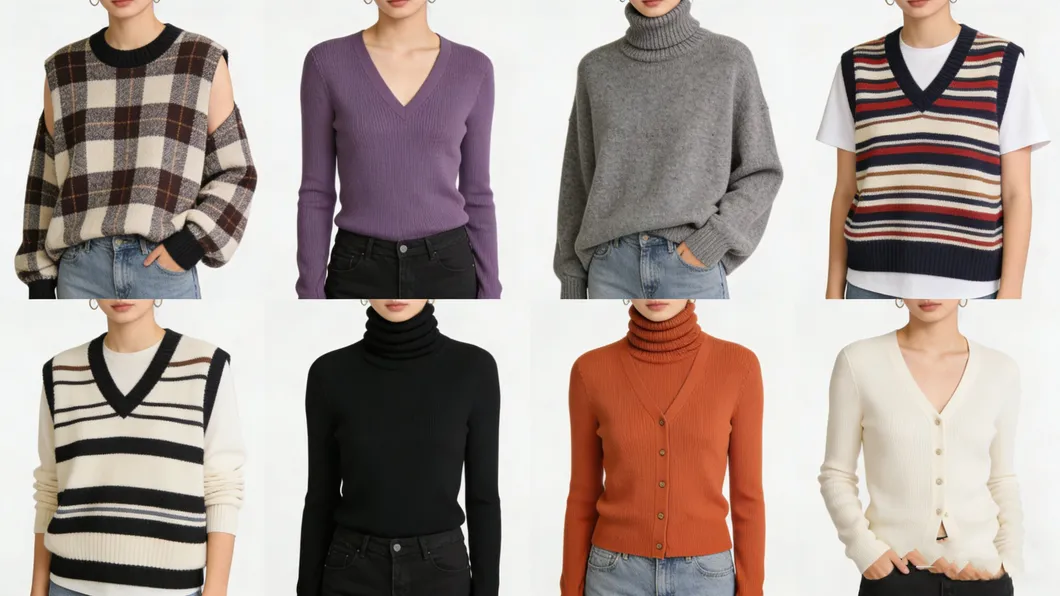 Men Ribbed Knit Stand Collar Zip-up Jacket Casual Bomber Style Cardigan Sweater